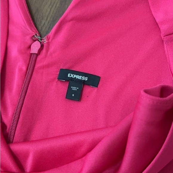 NWOT Express Vibrant Pink Jumpsuit - Picture 3 of 8